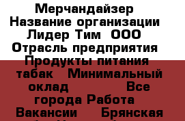 Мерчандайзер › Название организации ­ Лидер Тим, ООО › Отрасль предприятия ­ Продукты питания, табак › Минимальный оклад ­ 13 000 - Все города Работа » Вакансии   . Брянская обл.,Новозыбков г.